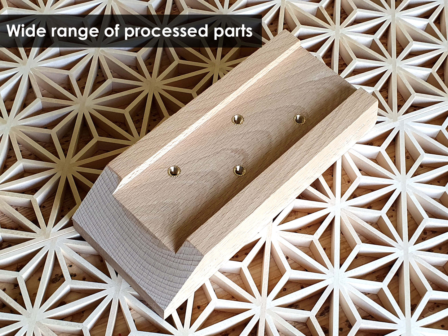 Kumiko jig (guide block) for 45-67.5 degrees with high precision