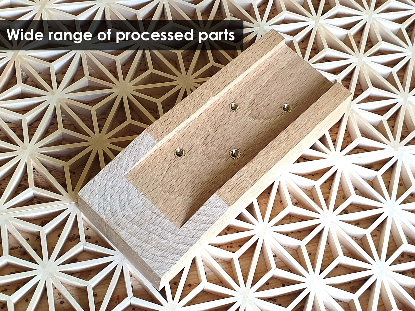 Kumiko jig (guide block) for 15-75 degrees with high precision