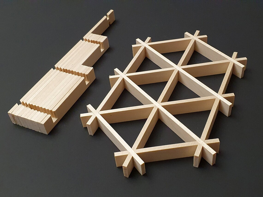 Kumiko kit. Blank jigumi assembly kit 10 cells