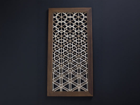 Fractal kumiko kit of Goma gara wall art