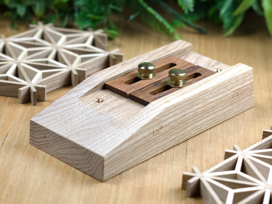 Kumiko jig (guide block) for 15-75 degrees with high precision