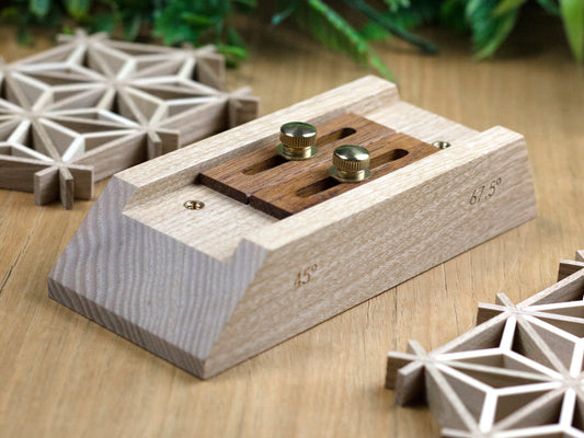 Kumiko jig (guide block) for 45-67.5 degrees with high precision