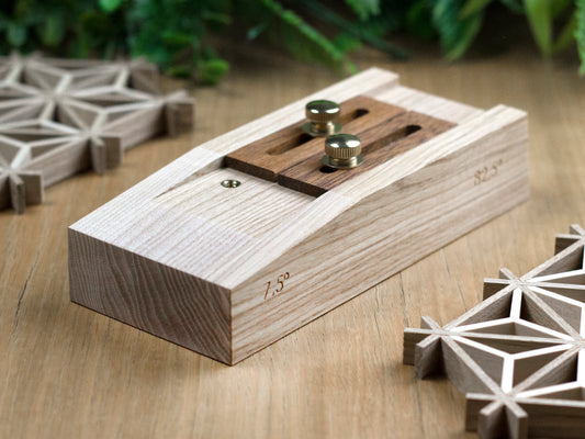 Kumiko jig (guide block) for 7.5 and 82.5 with high precision