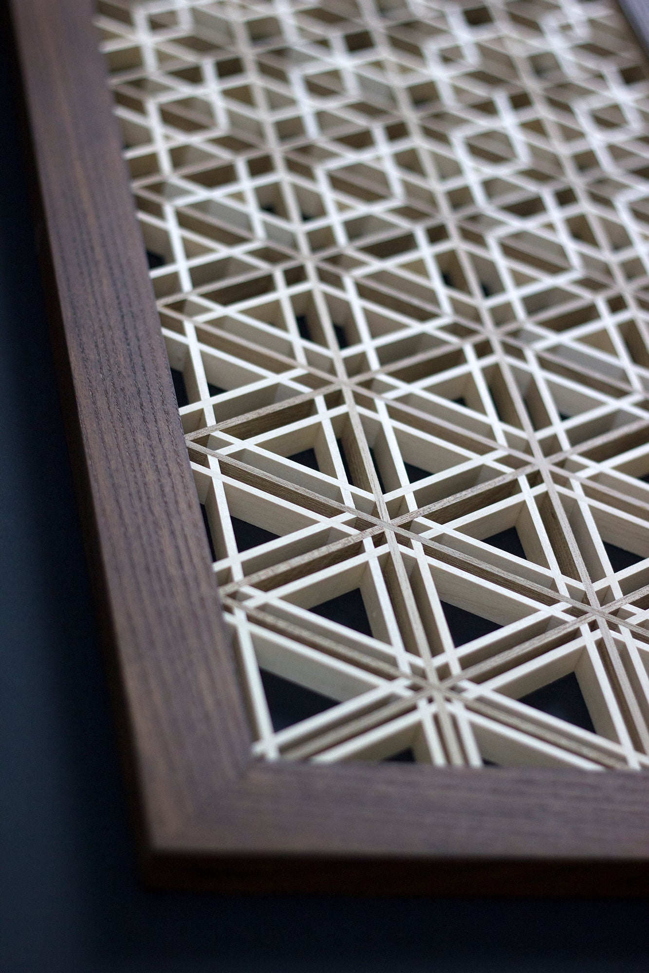Fractal kumiko kit of Goma gara wall art