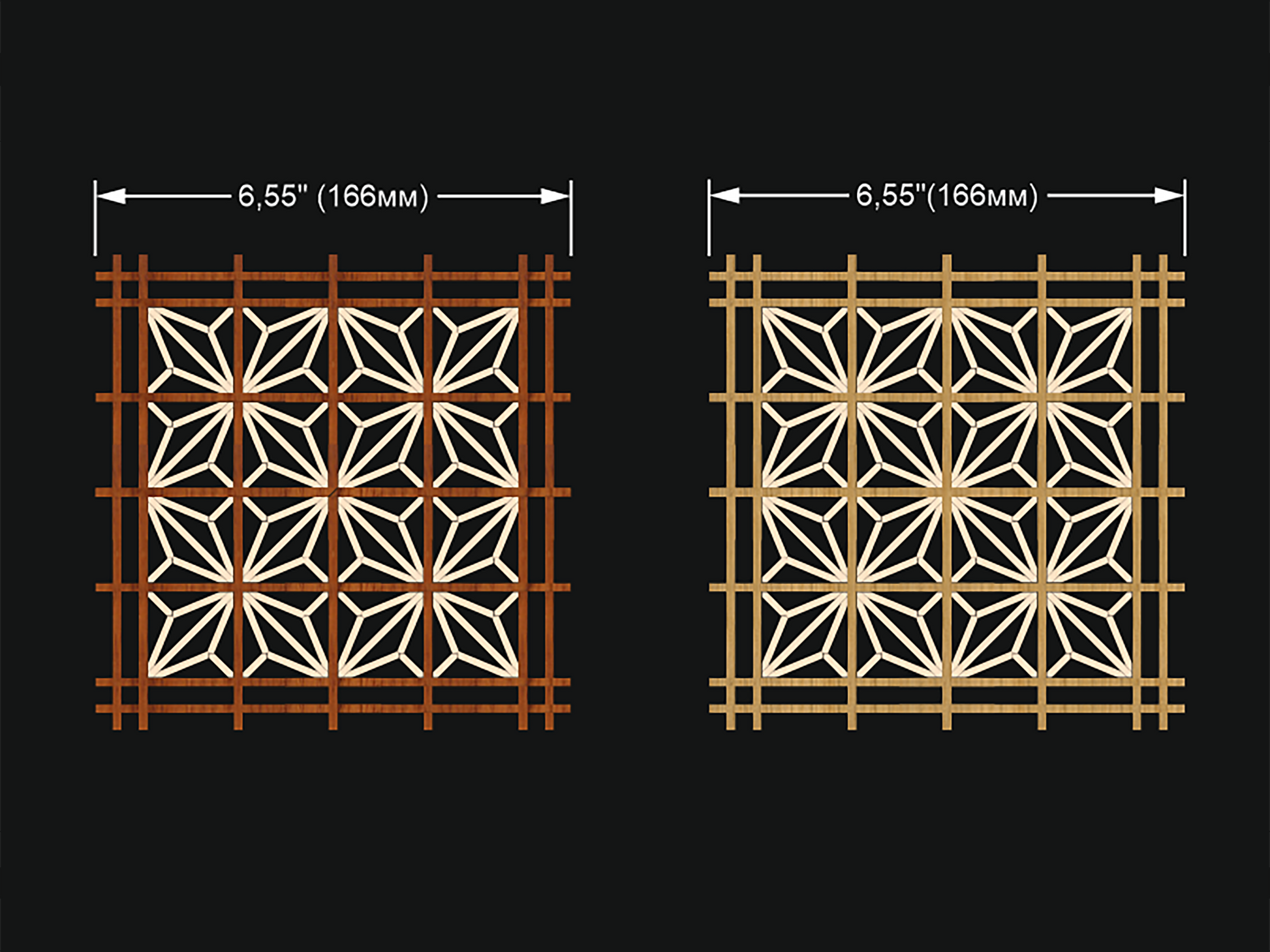 Kumiko kit extended trivet. Asanoha (Kakuasa) pattern. Art Kumiko kit extended trivet. Asanoha (Kakuasa) pattern. Art