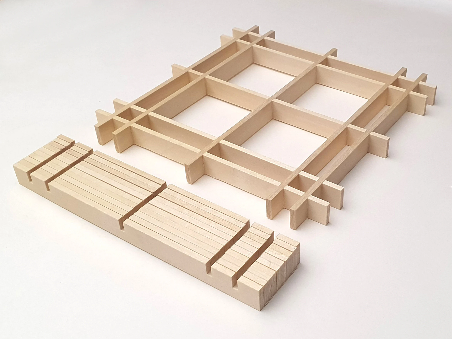 Kumiko grid for sqare pattern 4x4 (Basswood)